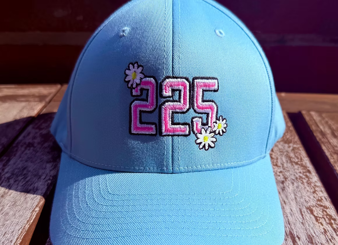 225 flower hat