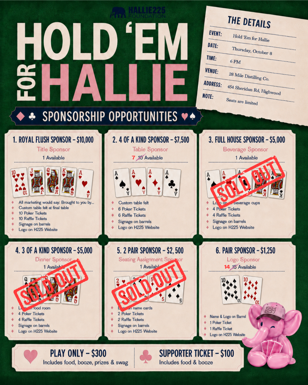 Hold'em For Hallie Event Ticket